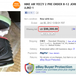 Nikeの新作スニーカー「Air Yeezy 2」、eBayで9万ドルで落札！！