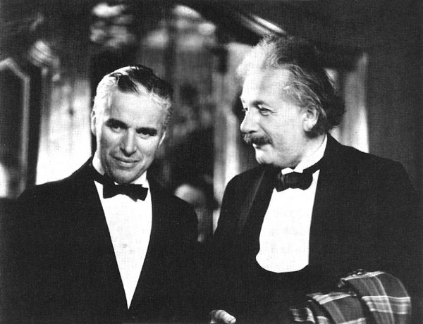 チャーリー・チャップリンとアルベルト・アインシュタイン