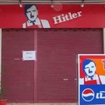 KFCが「ヒトラー・フライドチキン」の看板に激怒、法的処置も検討中