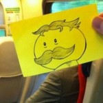 【画像】周りの乗客の顔を漫画キャラに置き換えて通勤の暇つぶし