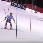 撮影ドローンがスキーレース中に墜落、危うくワールドカップ王者を直撃