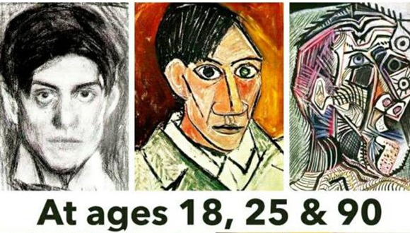 パブロ ピカソの自画像 15歳から90歳まで E Storypost